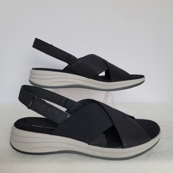 EASY SPIRIT Daimiel3 Textile Sandals- Black color- Women's Size 9M - Picture 7 of 11